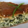 Фотография рецепта Древнеримский пирог с сыром фета и зеленым луком автор Мария Родина