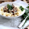 Фотография рецепта Фарфалле с лисичками и соусом из голубого сыра автор Кулинар 625906