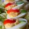 Фотография рецепта Фаршированные яйца с карри автор Masha Potashova