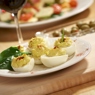 Фотография рецепта Фаршированные яйца со шниттлуком и эстрагоном автор Masha Potashova