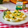 Фотография рецепта Фаршированные сырным салатом яйца автор Shaverina Anastasiya
