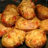 Фотография рецепта Фаршированный картофель с плавленным сыром и копченостями автор Алена