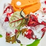 Фотография рецепта Фаршированные перцы рамиро с растительным мясом тахини и соусом ромеско автор Еда
