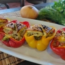Фотография рецепта Фаршированные перцы с корнишонами и домашним сыром автор Ална Казавчинская