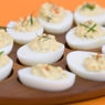 Фотография рецепта Фаршированные яйца с картофелем и ветчиной автор Саша Давыденко