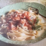 Фотография рецепта Феттучини с копченым лососем в соусе из сливок и укропа автор Elena Minina