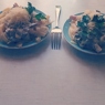 Фотография рецепта Феттучини с ветчиной и грибами в сливочном соусе автор Алночка Афанасьева