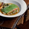 Фотография рецепта Филе лосося в зеленом панцире с грибным соусом автор sergey leontiev