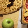 Фотография рецепта Фруктовый пирог с яблоками и сливами автор Анастасия Петрухина