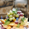 Фотография рецепта Фруктовый салат с лаймовомятным соусом автор Masha Potashova