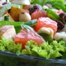 Фотография рецепта Фруктовый салат с зеленым перцем и фундуком автор Екатерина Кондратьева
