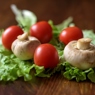 Фотография рецепта Фунчоза с грибами и помидорами черри автор Дмитрий Морозов