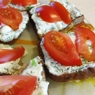 Фотография рецепта Горячие бутерброды с брынзой помидорами и зеленью автор Татьяна Петрухина