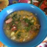 Фотография рецепта Гороховый суп с копчеными ребрами и беконом автор Маргарита Фомина