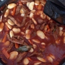 Фотография рецепта Говядина в томатном соусе с фасолью лима автор Анастасия Старикова