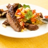 Фотография рецепта Говяжий стейк со свежим кукурузным салатом автор Masha Potashova