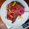 Фотография рецепта Говяжий стейк на кости с соусом барбекю автор Дмитрий Шуршаков