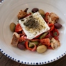 Фотография рецепта Греческий салат с пшеничным хлебом автор Tatiana Shagina