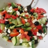 Фотография рецепта Греческий салат с зеленью автор Татьяна Петрухина