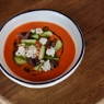 Фотография рецепта Греческий томатный суп с фетой автор Еда