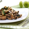 Фотография рецепта Грибы портобелло с кедровыми орехами и кунжутным кремом автор Masha Potashova