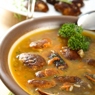 Фотография рецепта Грибной суп с панчеттой и перловой крупой автор Masha Potashova