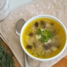 Фотография рецепта Грибной суп с перловкой и сельдереем автор Malinka