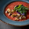 Фотография рецепта Грузинский томатный суп с жареными баклажанами автор Еда