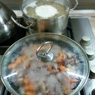 Фотография рецепта Густой гороховый суп с куриными желудочками автор Елена Зи