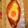 Фотография рецепта Хачапури поаджарски с сыром сулугуни и яйцом автор nara13 huseynova