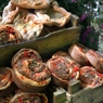 Фотография рецепта Хлеб с чесноком базиликом и помидорами автор Masha Potashova