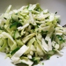 Фотография рецепта Холодный салат из капусты и кинзы с чесночной заправкой автор Татьяна Петрухина