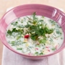 Фотография рецепта Холодный суп из простокваши с зеленью и ветчиной автор Anita Ggdf