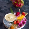 Фотография рецепта Холодный суп из саго с манго и желе из фруктов автор Ресторан Hong Kong