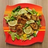 Фотография рецепта Хрустящая рыба с летним салатом автор Anna Kraus