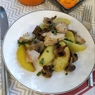 Фотография рецепта Индейка с картофелем и грибами в духовке автор Валентина