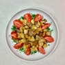 Фотография рецепта Индейка с картошкой и луком запеченная в духовке автор Алиса