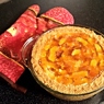 Фотография рецепта Яблочный пирог с абрикосовым джемом на корже из печенья автор Я Г