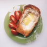 Фотография рецепта Яичница в хлебе автор Амеля Мразь
