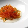 Фотография рецепта Яичные спагетти с чесночным кремом автор Еда