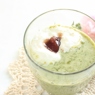 Фотография рецепта Яичный десерт с зеленым чаем и бренди автор Masha Potashova