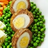 Фотография рецепта Яйца пошотландски со свиным фаршем автор Саша Давыденко