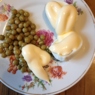 Фотография рецепта Яйца под майонезом с горошком автор ABSSPB