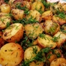 Фотография рецепта Жареный молодой картофель со спаржей автор Лоскутова Марианна