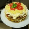 Фотография рецепта Кабачковый торт с помидорами автор Дарья Стусь