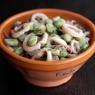 Фотография рецепта Кальмары с креветками и зеленой фасолью автор EatAndBe Ru