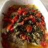 Фотография рецепта Камбала запеченная с помидорами автор Наталья Плаксина