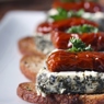 Фотография рецепта Канапе с сыром рикотта и запеченными томатами автор Masha Potashova