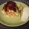 Фотография рецепта Каннеллони с начинкой из курицы и перца с кабачком и помидорами автор Татьяна К