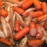 Фотография рецепта Карамелизованная морковь с шалотом автор Иван Соколов